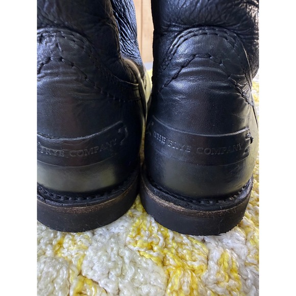 FRYE Black Leather Fur Lined Winter Boots Women Size 7.5 M solid leather w/issue - Picture 16 of 16